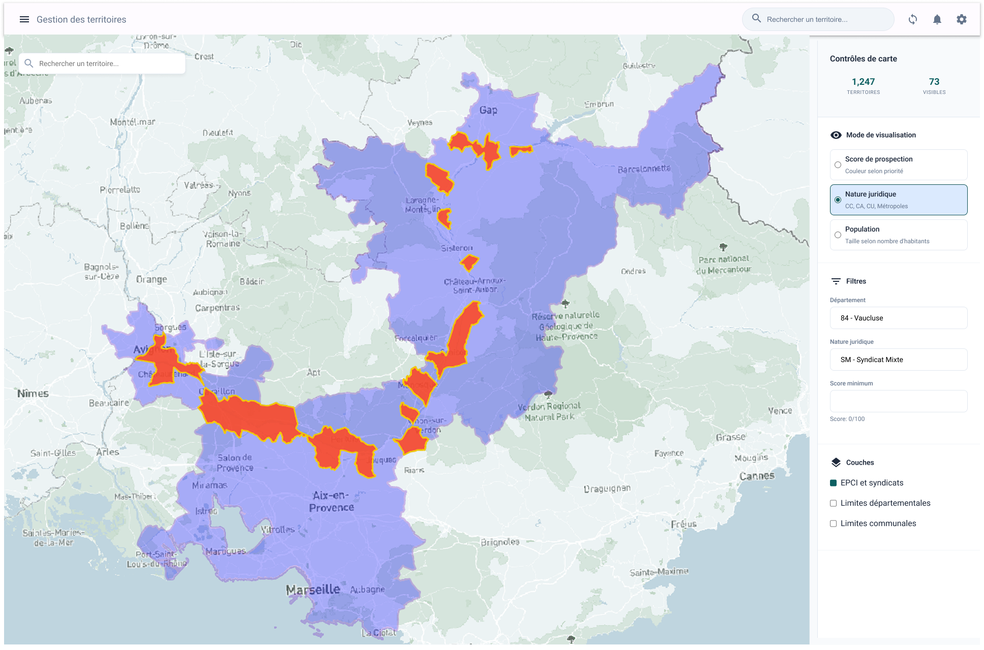 Aperçu de Interface Avancée